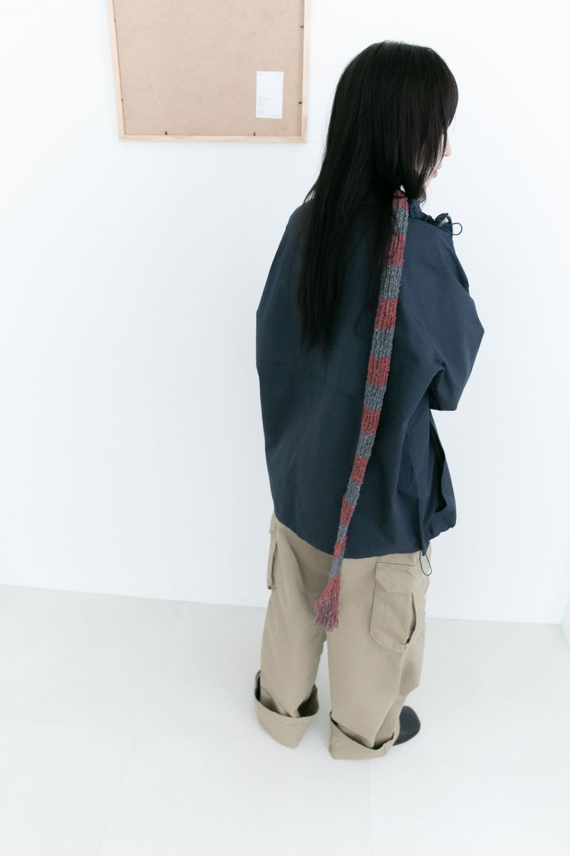 fringe knitting long muffler(5colors)
