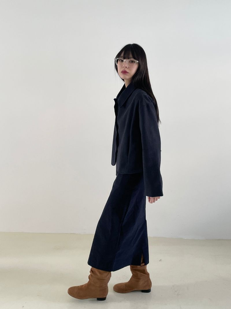 Remember corduroy long skirt 
