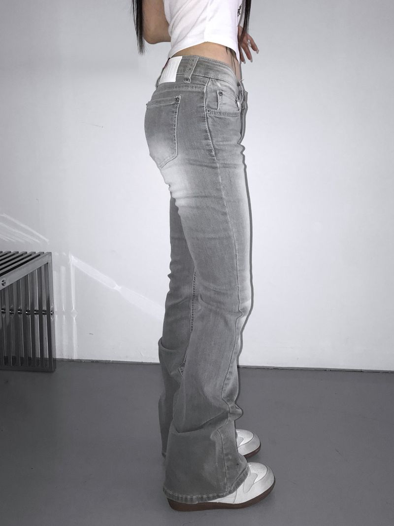 0459 cool grey washing jeans