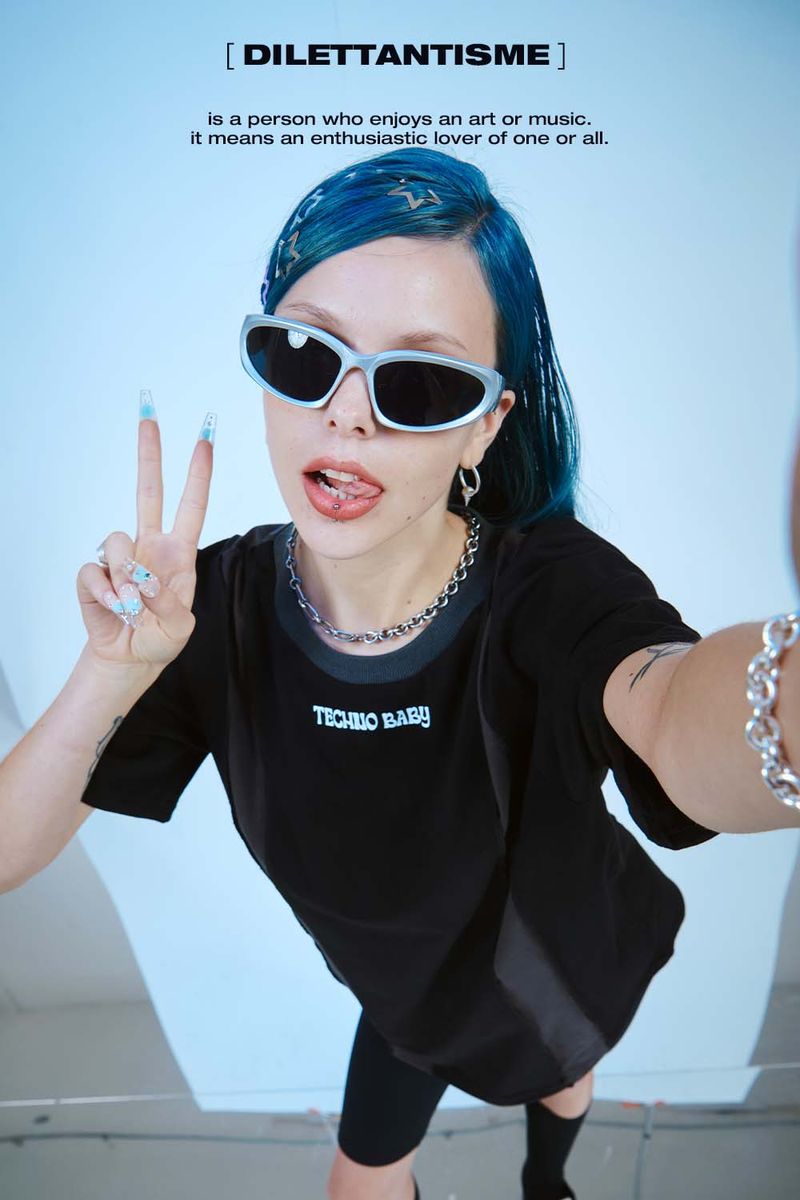 TECHNO BABY OVERLOCK OVERFIT T (Bk)
