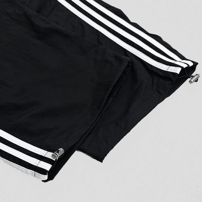 Line Nylon Track Cargo Pants - Black