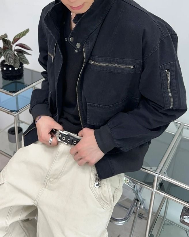 Meder Vintage Crop Field Jacket