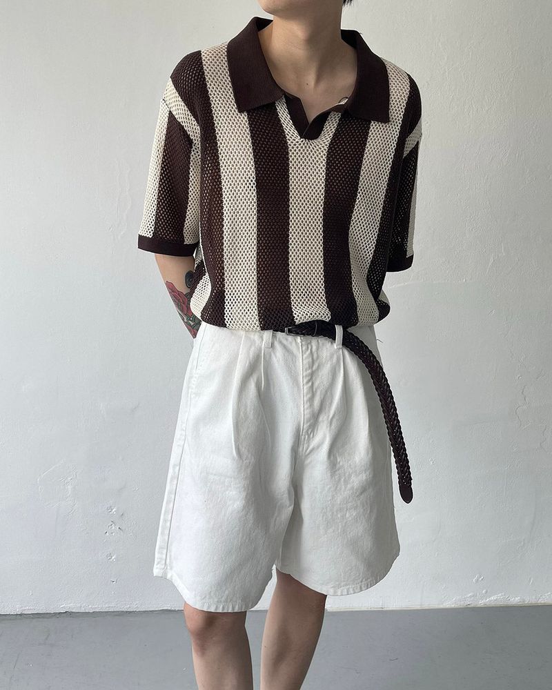 SI White Two Tuck Shorts (S–L)