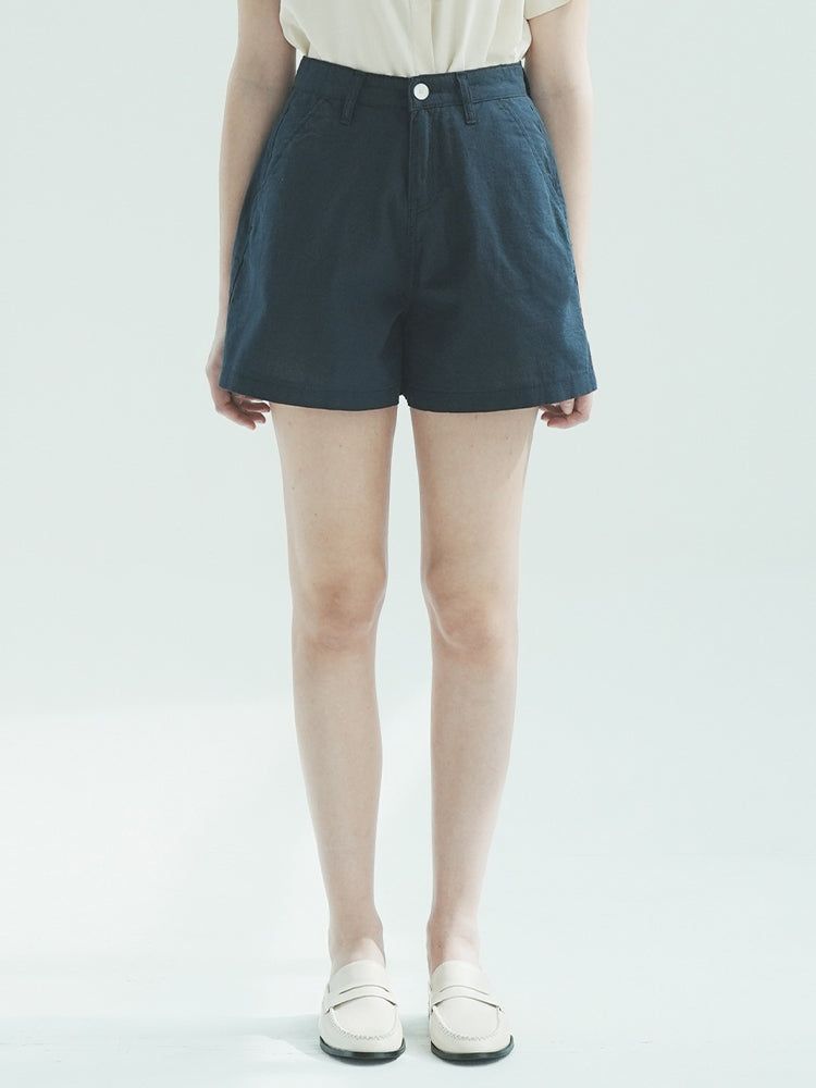 WAAR（ワル）の「リネンショート（パンツ）」