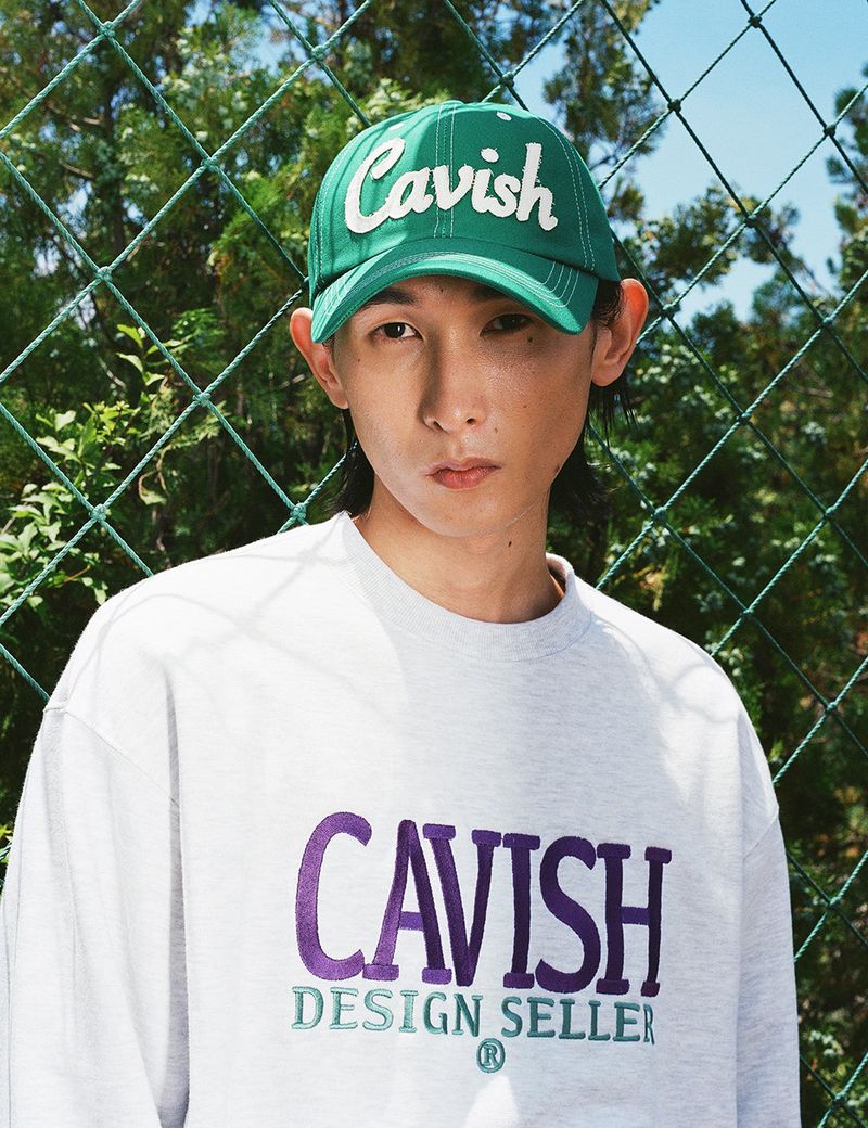 SERIF EMB SWEATSHIRT GREY(CV2CFUM470A)