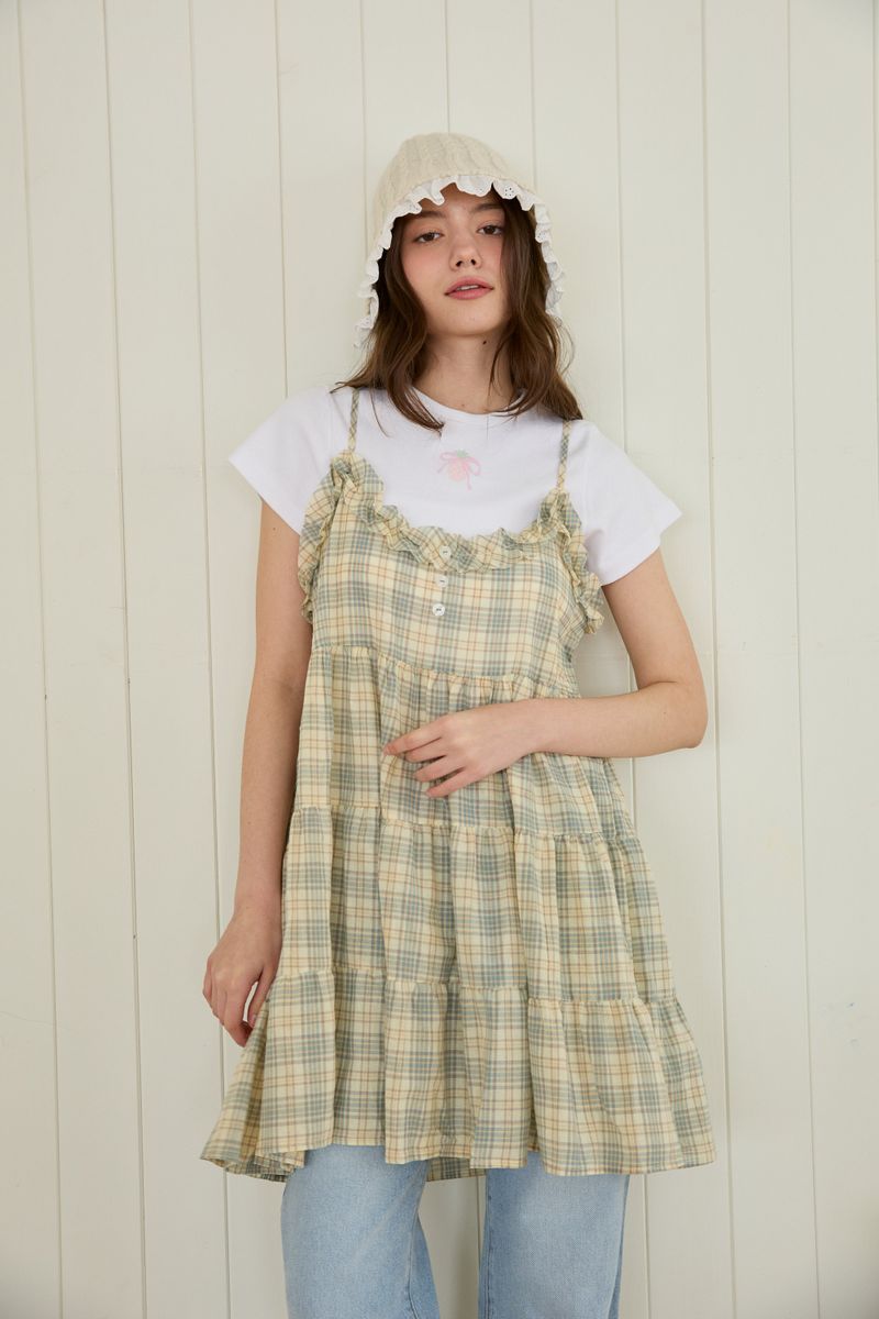 FRILL DAY CHECK DRESS