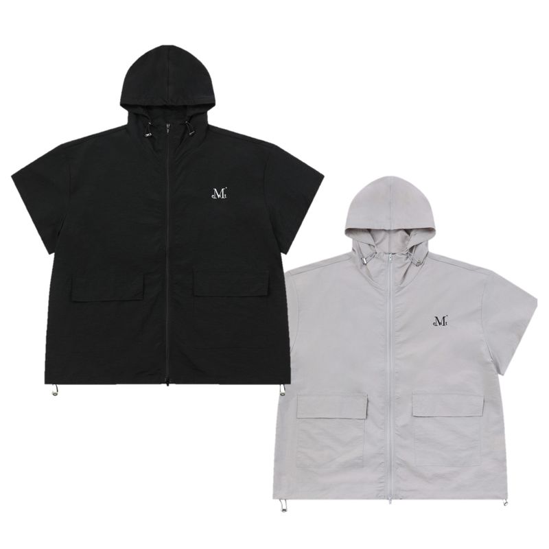 TRACK POLY HALF JACKET (2color)