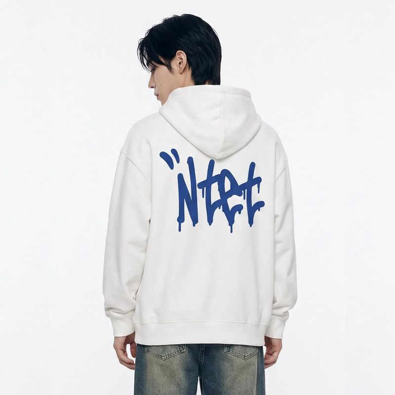 graffiti font logo 2-way zip-up (4color)