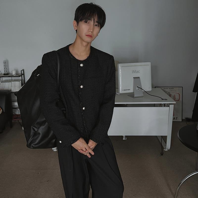 ASCLO（エジュクロ）の「ASCLO ファンシーボタンツイードジャケット (2color)（ジャケット/アウター）」