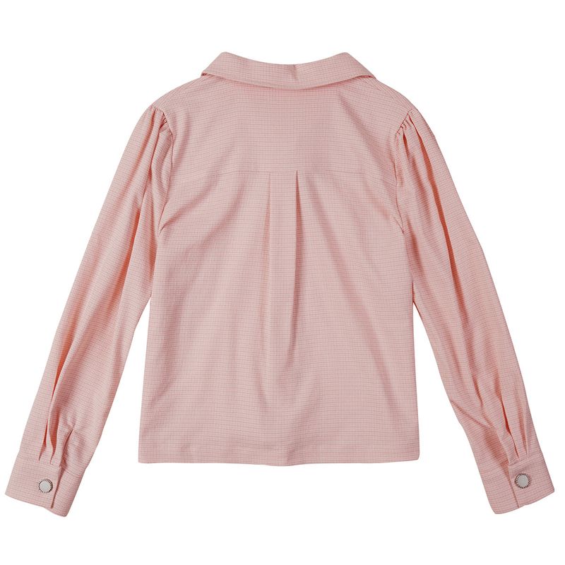 チェックパフシャツ / CHECK PUFF SHIRT_PINK