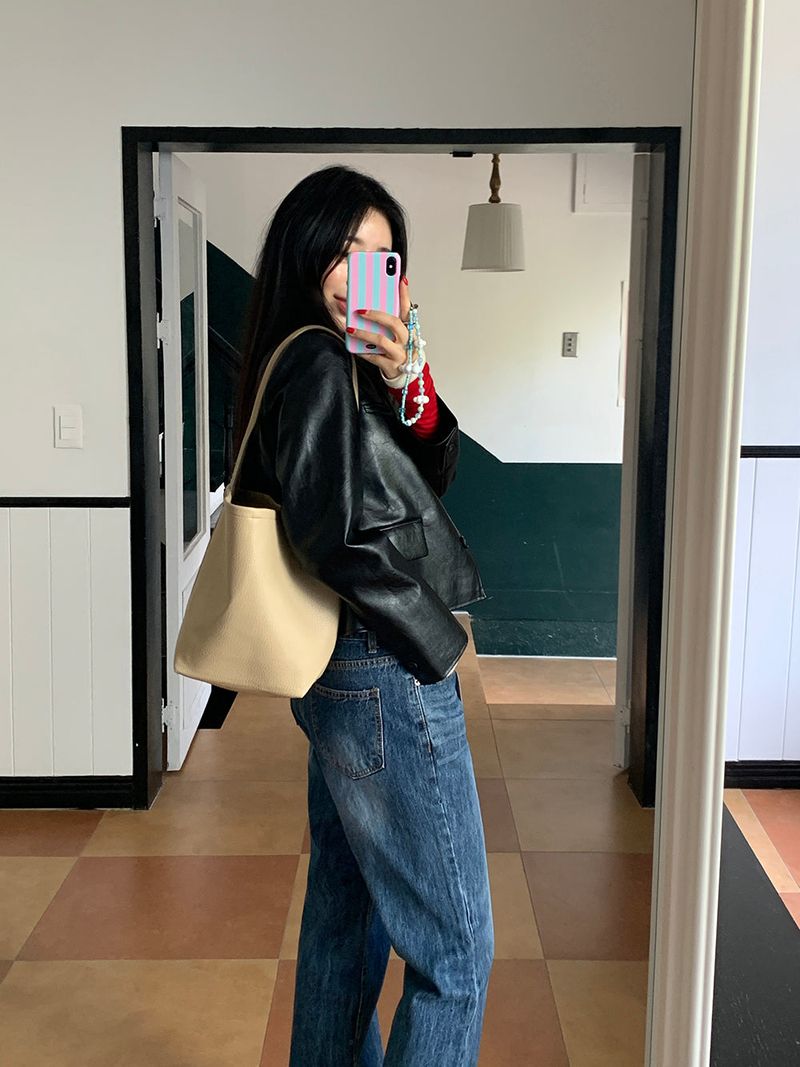 [MADE] Femme Leather Mini Jacket