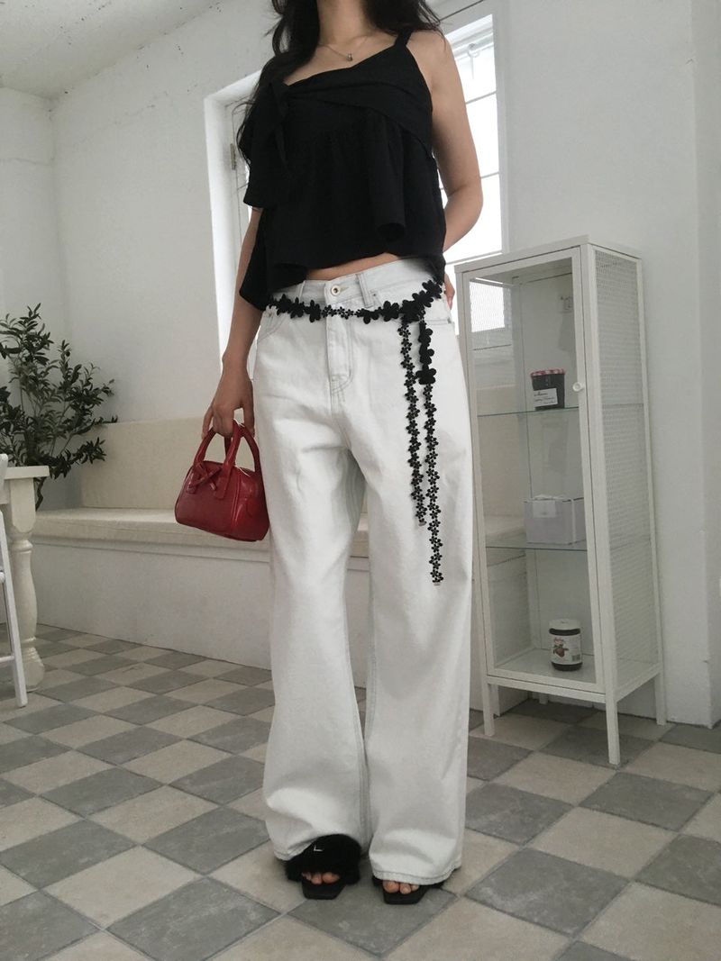 moroi（モロイ）の「Bleaching Wide denim（Pants）」
