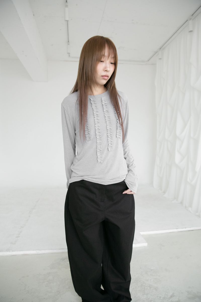 frill rain span top(3colors)