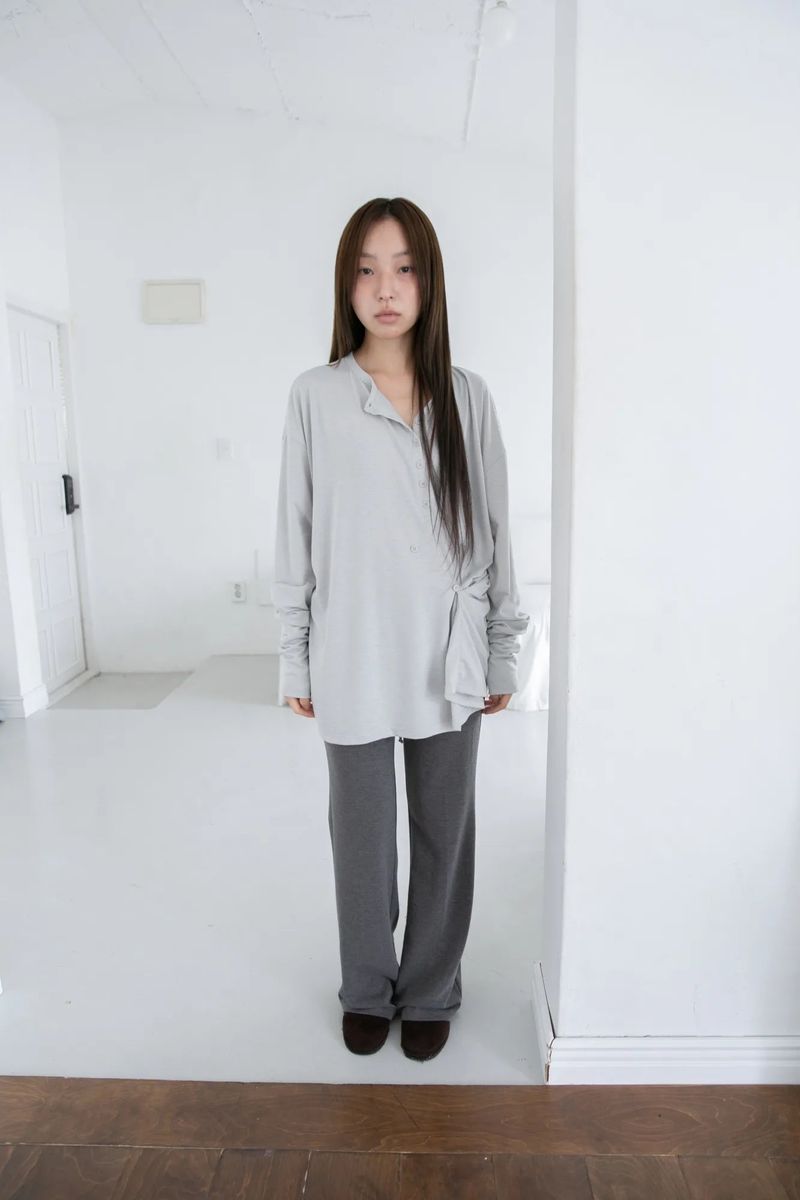 strap slim bootcut banding pants(2colors)