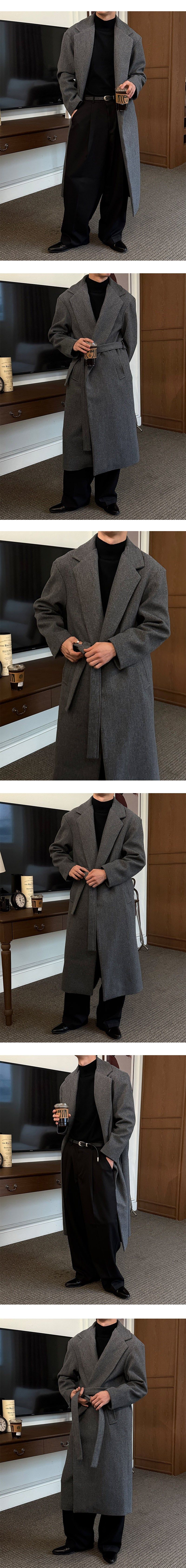 [F/W] Basic robe long coat(2color)