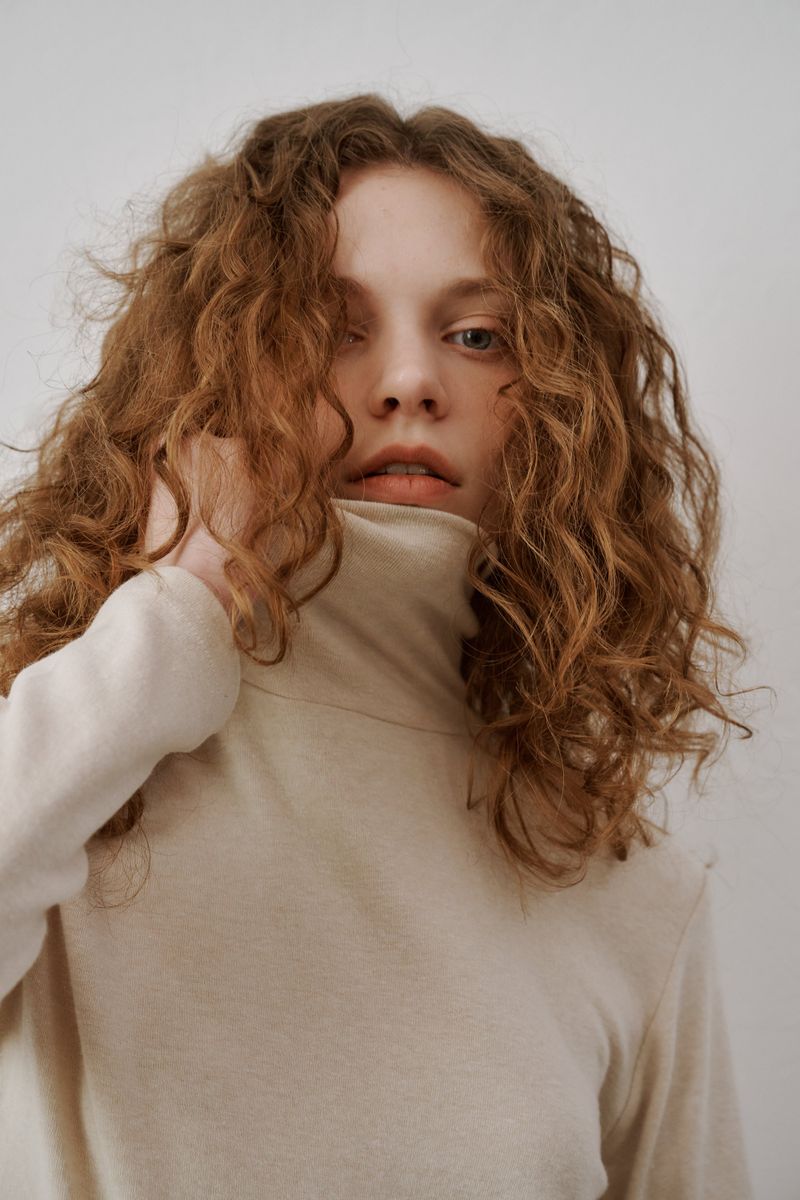 Basic turtle neck T-shirts (Mocha)