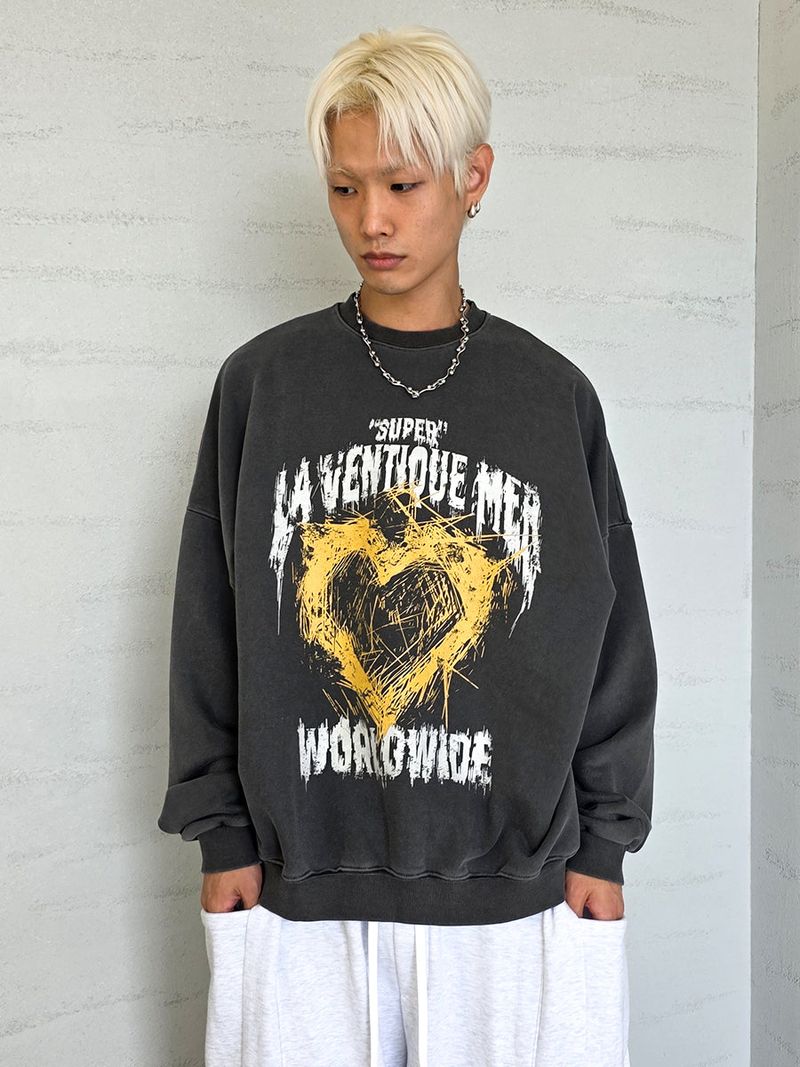 VENTIQUE（ベンティーク）の「VENTIQUE Broken heart sweatshirt 3color（Tops）」