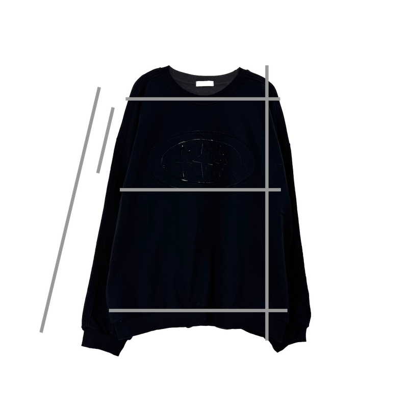 triple appliqué sweatshirt