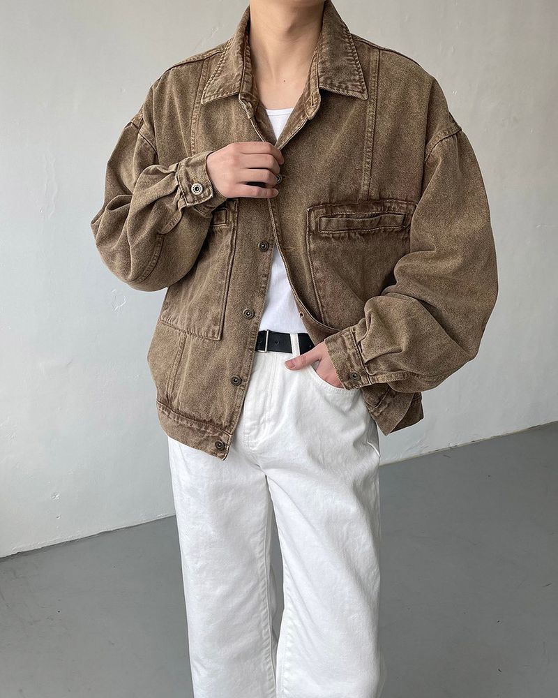 COZINESS（コジネス）の「TAP Vintage Cachion Denim Jacket (2 colors)（Jackets/Outerwear）」