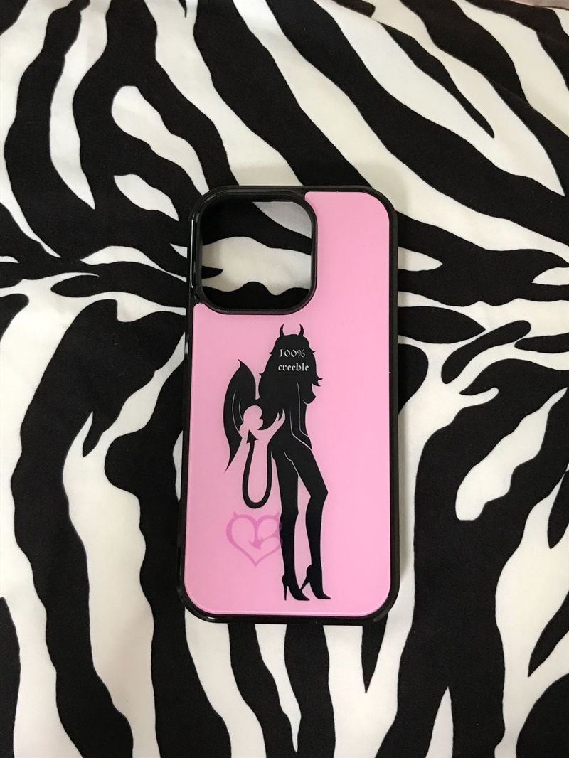 [MADE] 100% creeble glass bumper case(pink)
