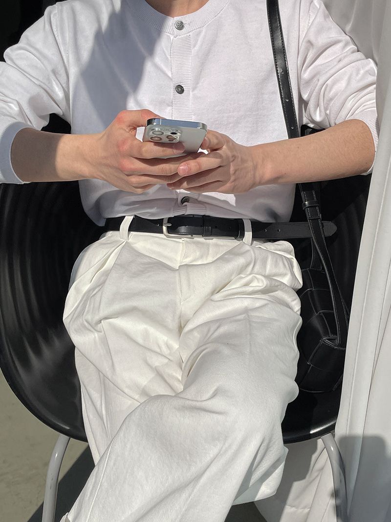 ASCLO Reverse Tuck Cotton Pants (4color)