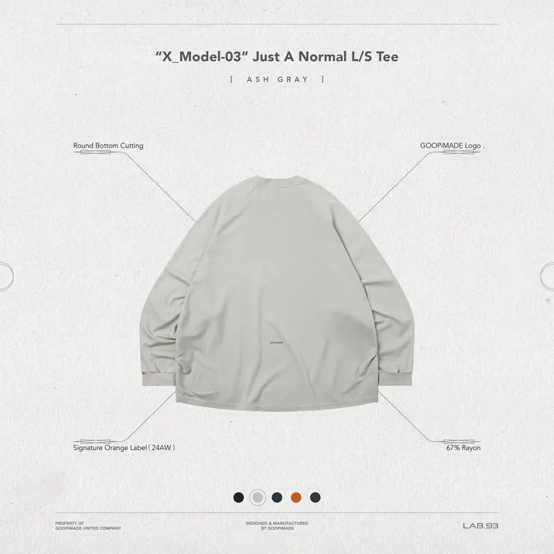 “X_Model-03” Just A Normal L/S Tee 