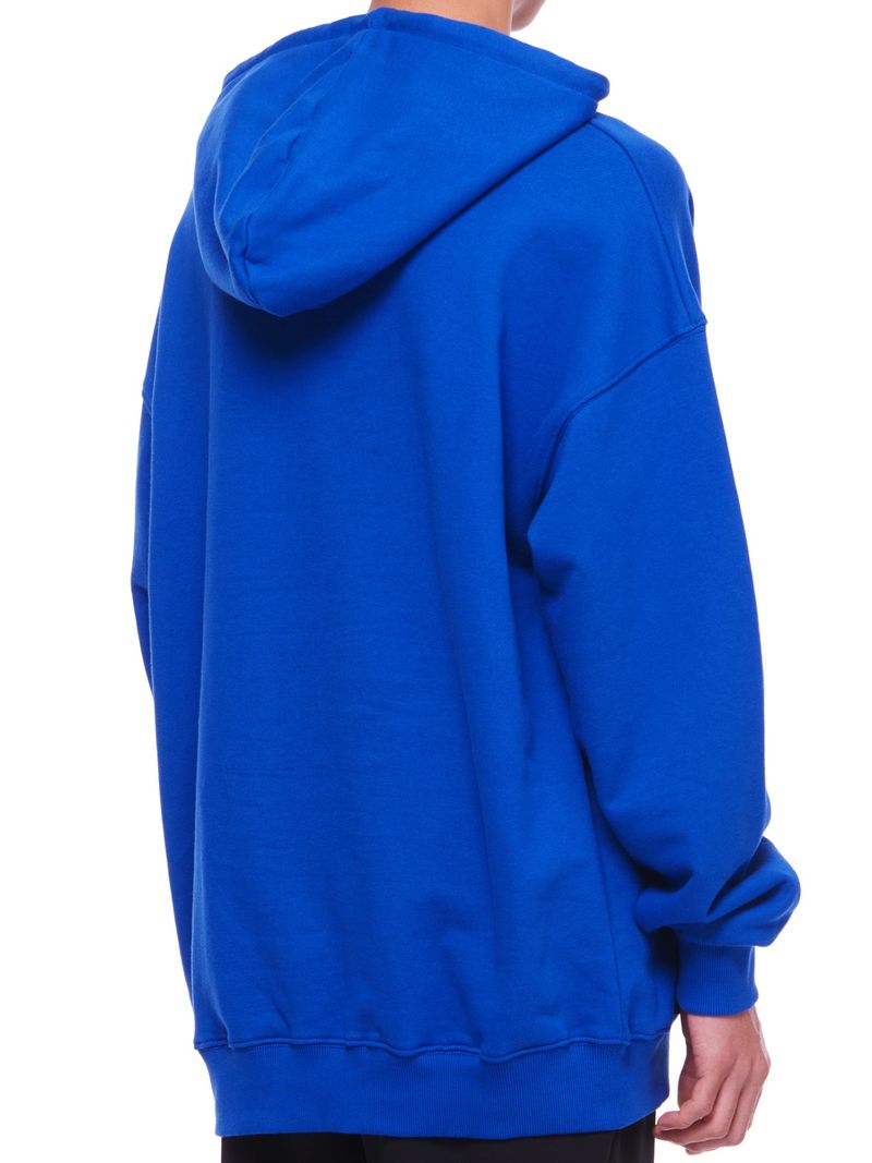 Basic_Logo Hooded Sweatshirt BLUE