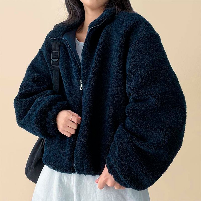 Pelo Thick Dumble Fleece Zip-Up Jumper