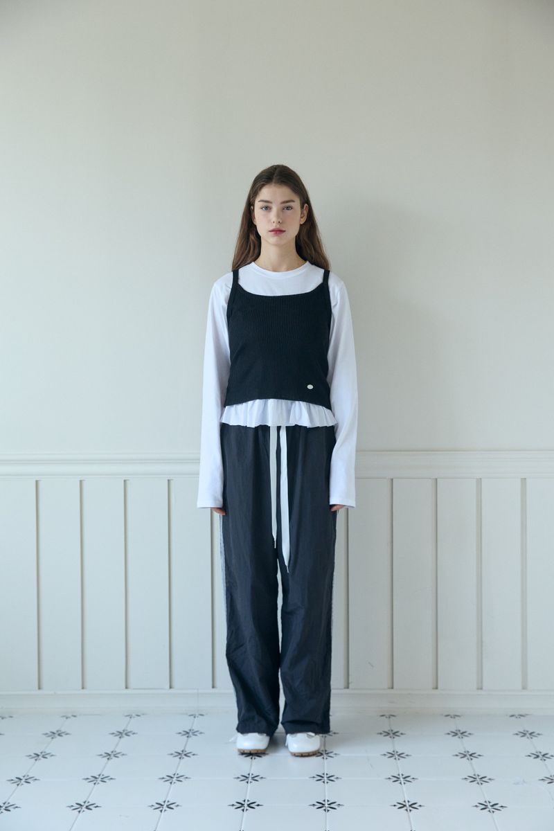 COZY BUSTIER TOP SET (2 COLORS)