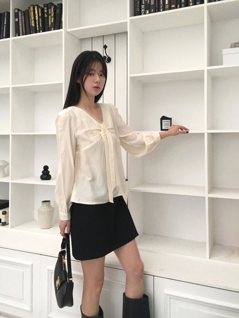 Classy slit layered skirt