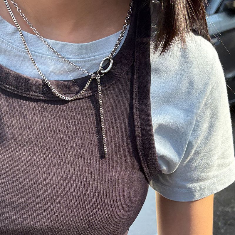 chain drop necklace
