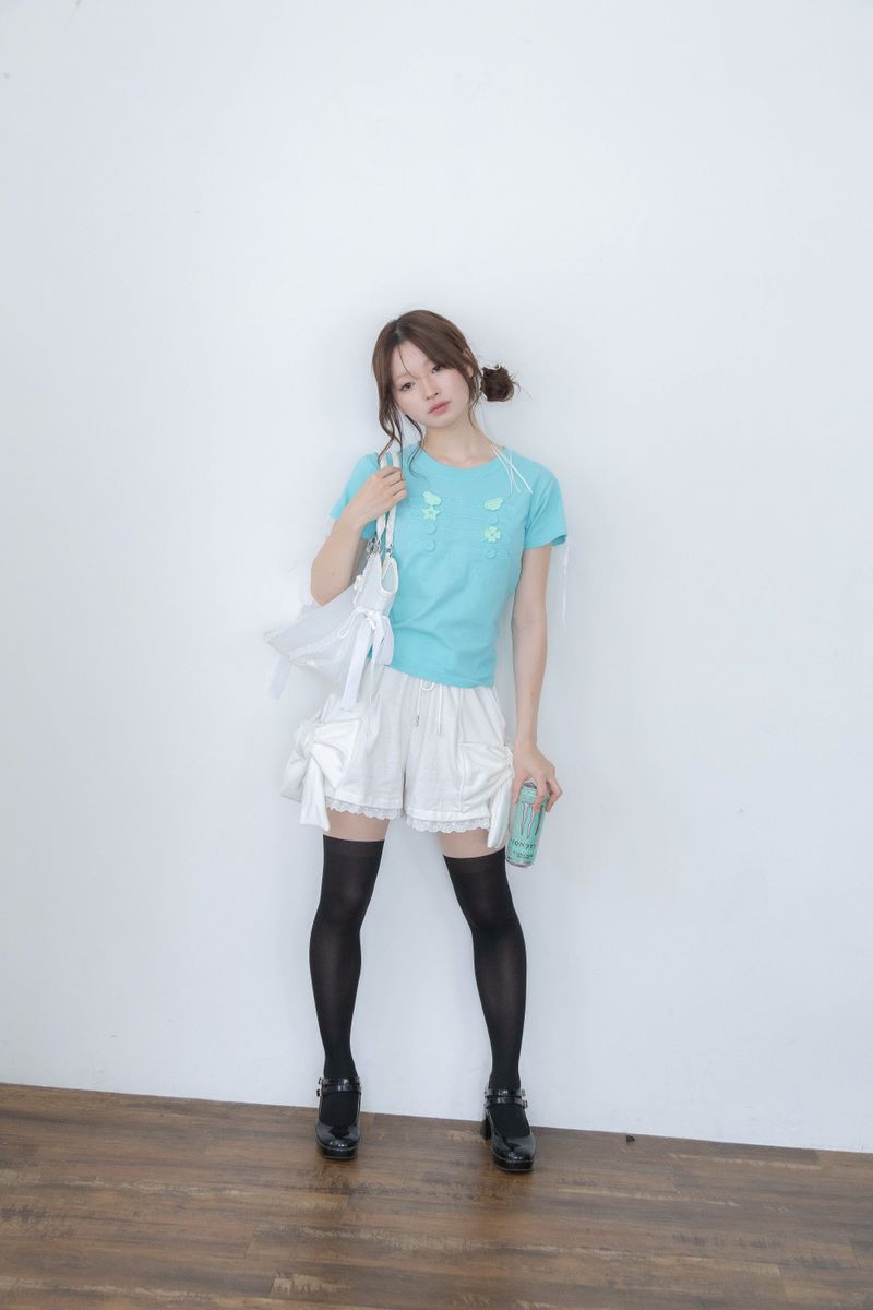 big ribbon pants(WHITE)