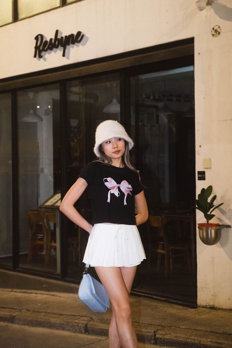 Mini Mini Little Tennis Skirt - White