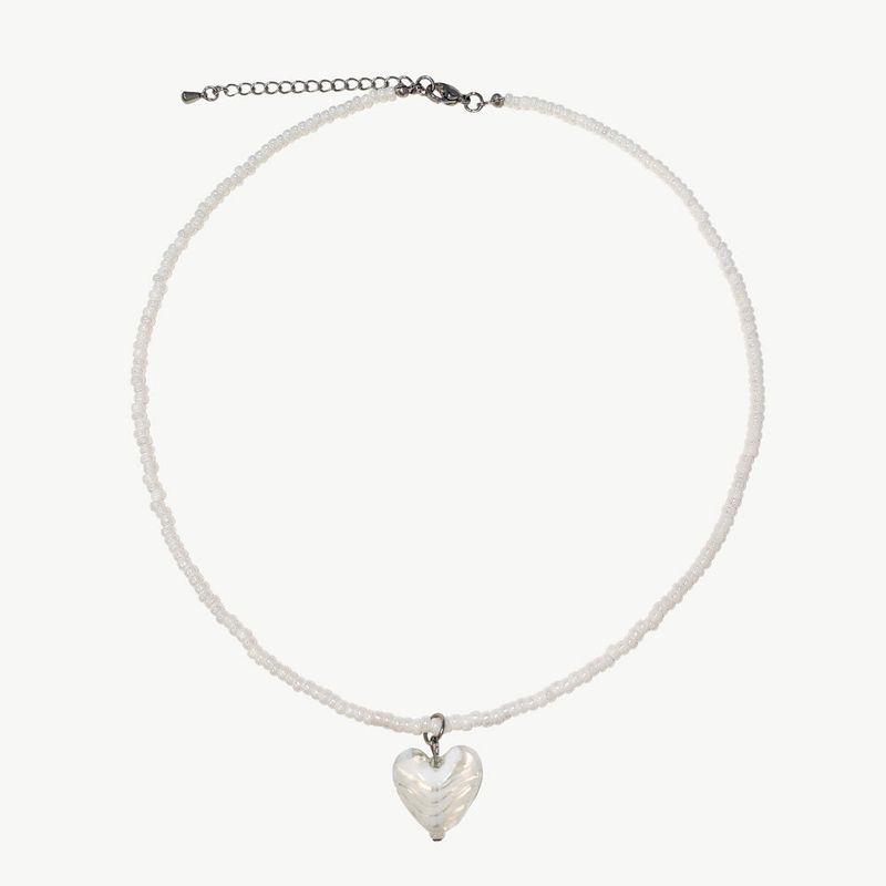 Love or not（ラブオアノット）の「[MADE]White Love-Pearl Beads Necklace（Accessories）」