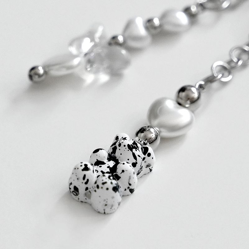Heart Haribo keyring (White)