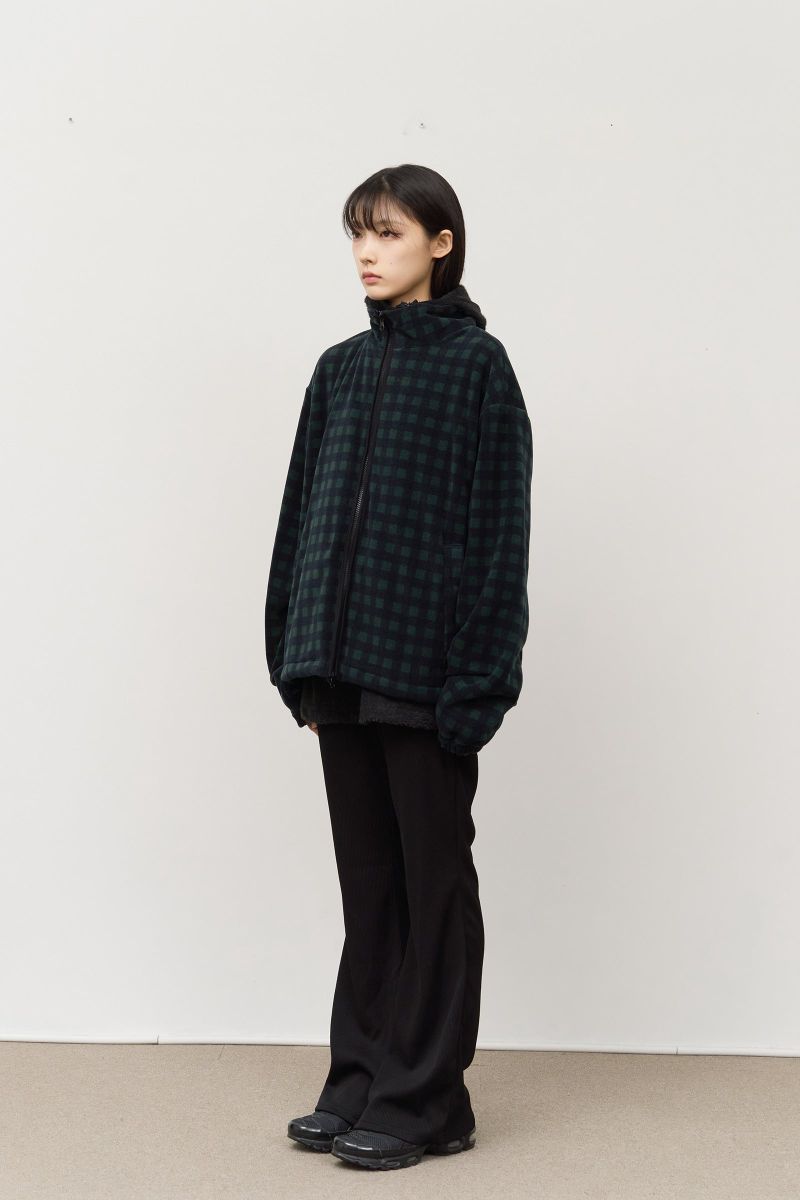Dock Checked Fleece Zip Up