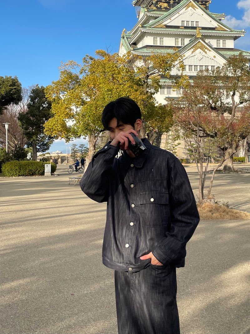 Fade set up trucker jacket
