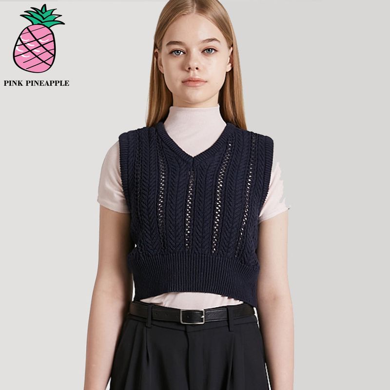 CROPPED KNIT VEST