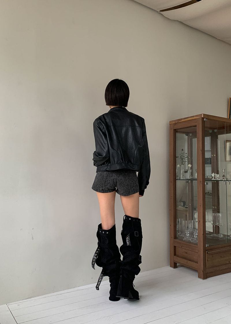 BUCKLE THIGH HIGH BOOTS