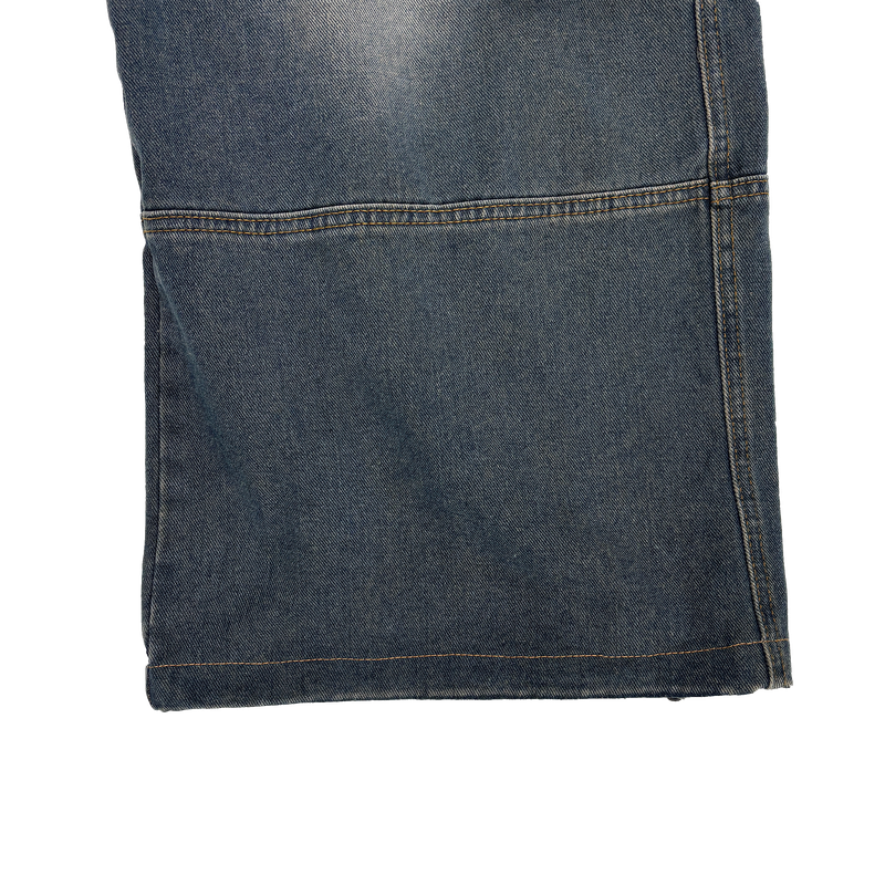 retro denim cargo pants