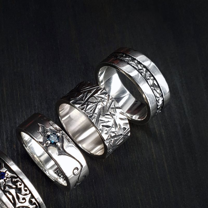 Steady-F2 silver ring