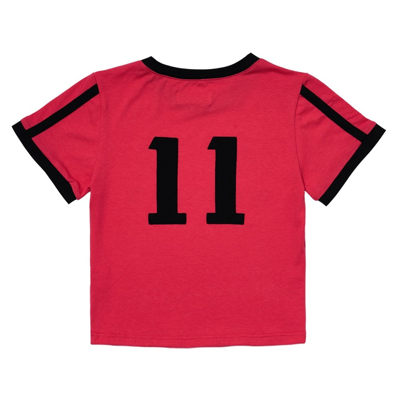 'NO PLAN CLUB' CROP TOP_MAGENTA