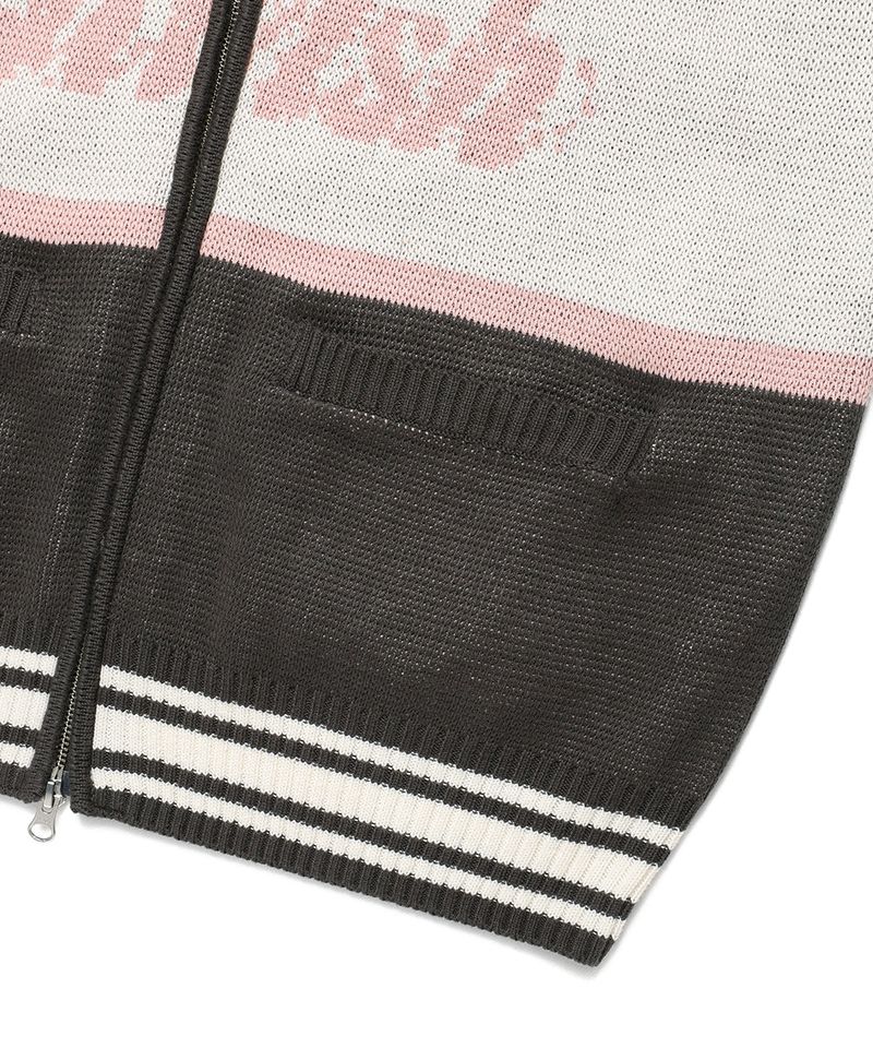 RACING TEAM KNIT ZIP UP CHARCOAL(CV2EFUK682A)