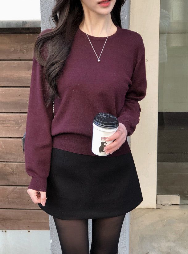 SHOPPERLAND（ショッパーランド）の「Daily Wool Loose Fit Round Knit (6color)（Tops）」