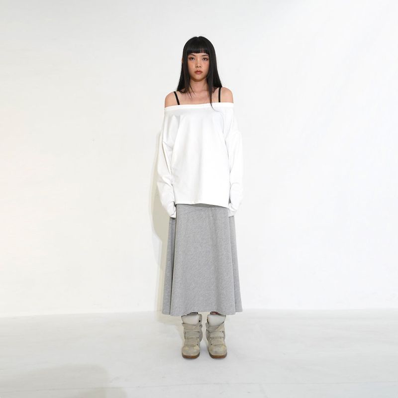 Recycle one- shoulder Tee 002