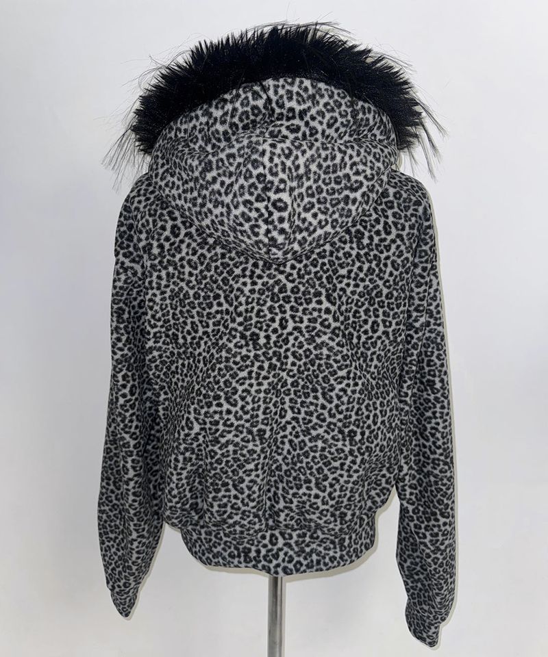 leo fur zip-up (2colors)