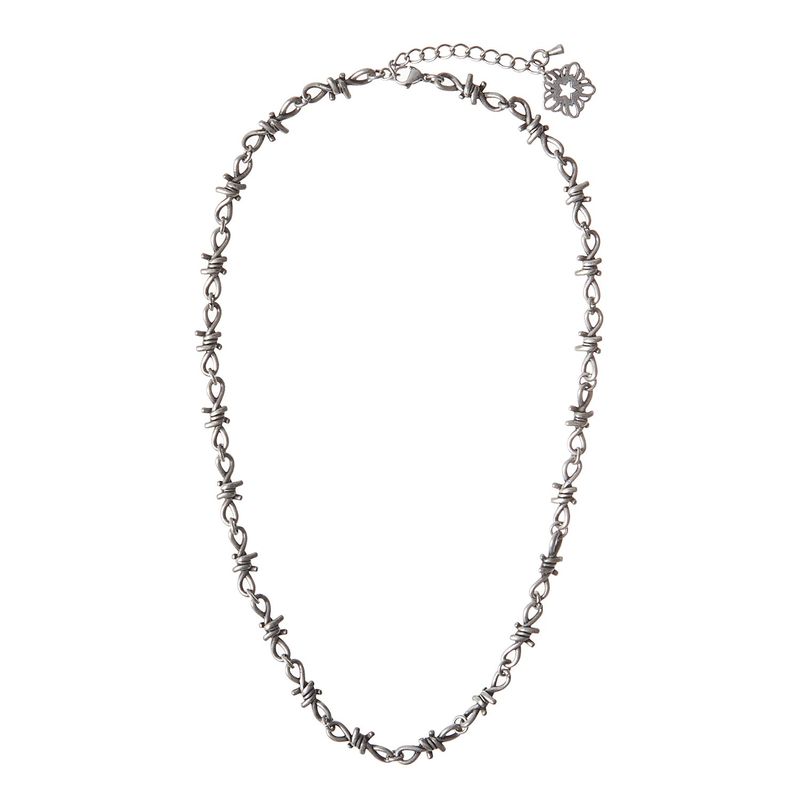 ULKIN（オルキン）の「[24SS LSD COLLECTION] Barbed Wire Necklace_Antique Silver（Accessories）」