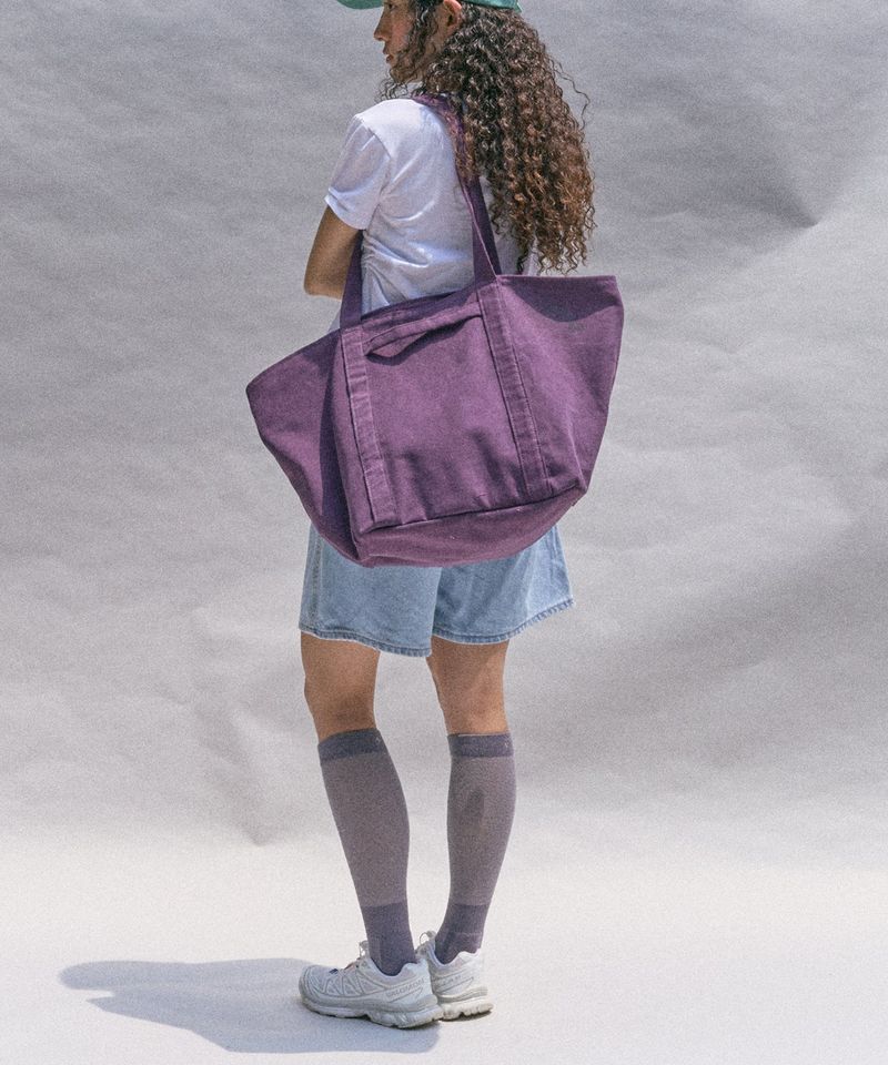 CHOROKstudio（チョロッスタジオ）の「ビッグ キャンバス バッグ (Purple)（バッグ）」