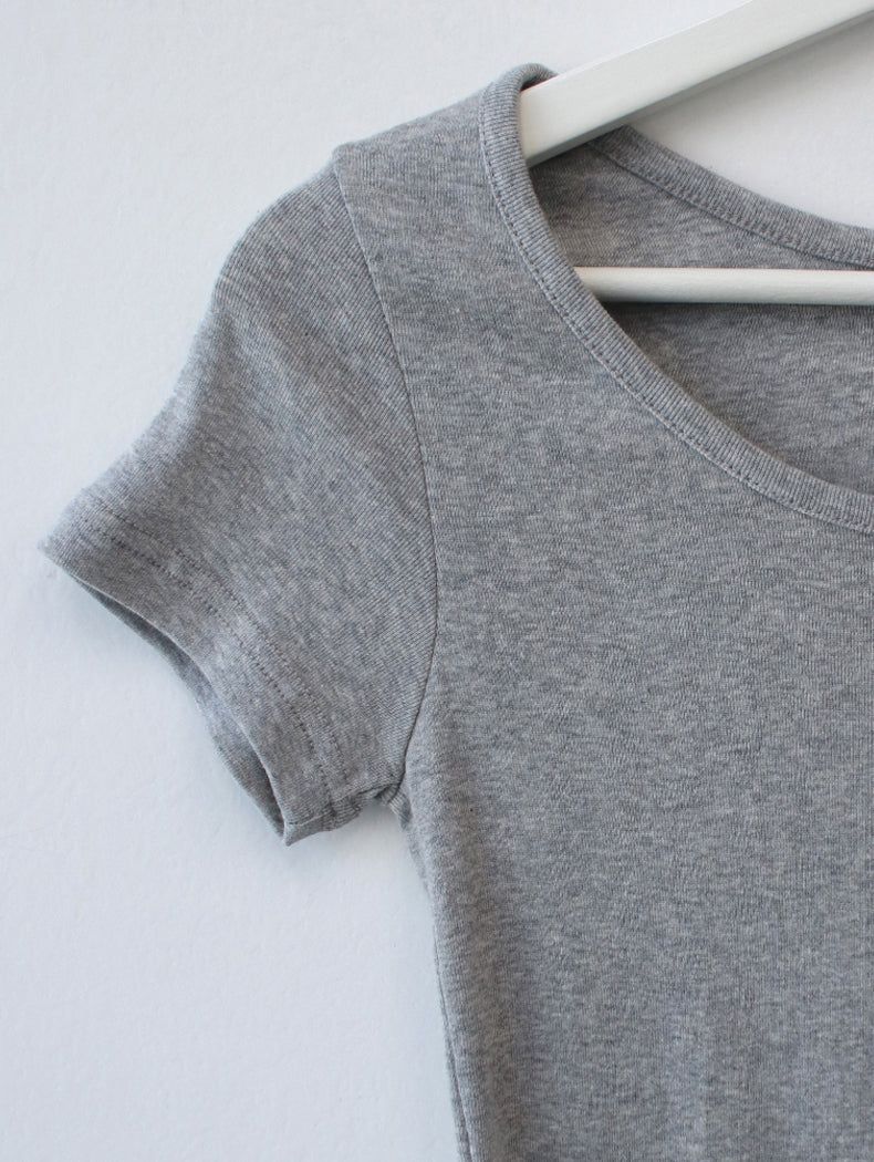 U-neck silm T
