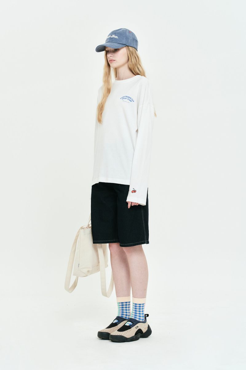 BOHEMIAN GRAPHIC LONG SLEEVE [WHITE]